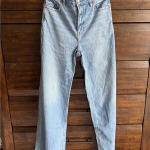 American Eagle Outfitters Light Blue Straight Leg Jeans